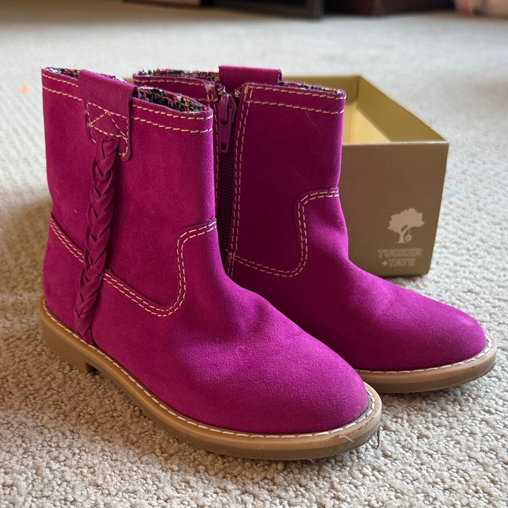 Tucker + Tate Fuchsia Suede Ankle Boots